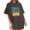 Dark Gray, variant on IROINNID Fashion Women Loose Short Sleeve Comfy Summer Printed Casual Top Pullover T-shirt Spring