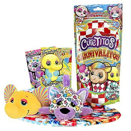 Basic Fun New Carnival Theme - Scented Cutetitos Carnivalitos - Surprise s - Collectible Carnival Plush 7.5 inches