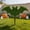 A, variant on Halloween Artificial Plants, Pumpkin-Shaped Faux Decorative Vegetation with Stakes for Garden, Yard, Patio & Outdoor Fall Harvest Halloween Decorations, Durable Plastic Pumpkin Garden Stakes