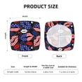 thumbnail image 6 of Lsque American With Lips Printed Square Couch Cushion Covers, Floral Sofa Cushion Covers Replacement, Stretch Couch Covers for Couch-16.9in, 6 of 9