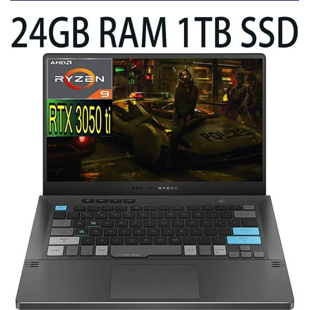 ASUS ROG Zephyrus G14 14 Special Edition Gaming Laptop, AMD 8-Core Ryzen 9 5900HS (Beat i7-10370H) GeForce RTX 3050 Ti 4GB, 24GB DDR4 1TB PCIe SSD, 14" WQHD (2560 x 1440) Display, Windows 10