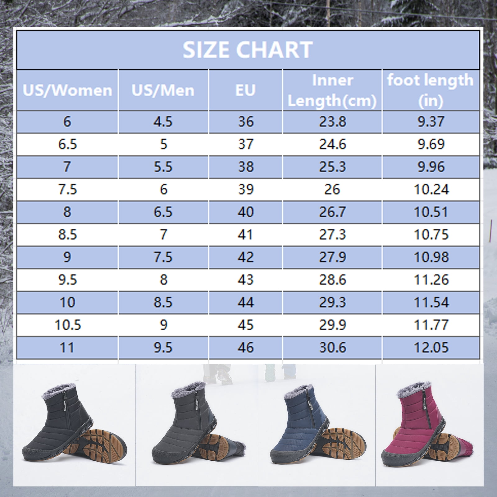 Cyiecw Snow Boots for Men Women Waterproof Lightweight Trekking Boots Anti-slip Winter Boot Outdoor Comfortable Warm Fur Lined Hiking Shoes