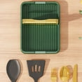 thumbnail image 2 of Miangastore Wear Resistant Spoon Rest Green PP Plastic Prevents Slipping 1Pack, 2 of 8
