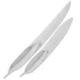 thumbnail image 4 of FESTFENDS 2Pcs Professional Stainless Steel Nail Files Double Sided Plume Shape for Nail Buffering, 4 of 8