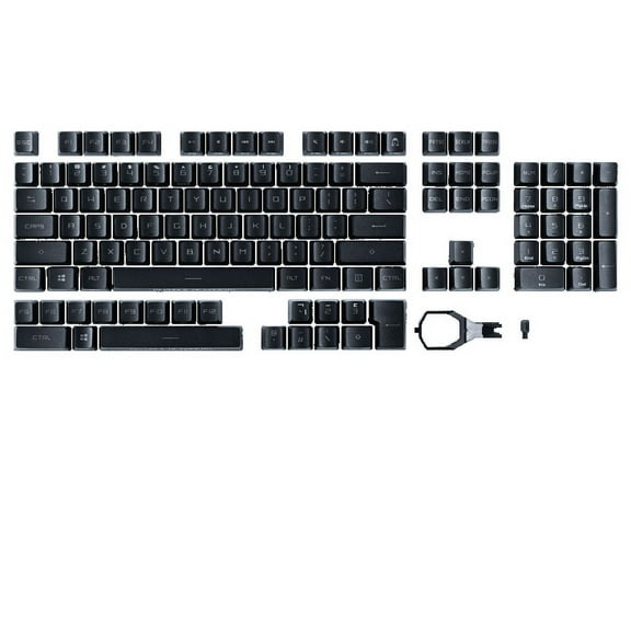 ASUS ROG PBT Doubleshot Keycap Set for ROG RX Switches, black