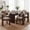 Lucena Oak/Brown, variant on COLAMY 5-Piece Modern Dining Room Set, 63" Rectangular Kitchen Table with 4 Upholstered Dining Chairs, Heavy-Duty Ribbed Base Wood Dining Set - Lucena Oak/Brown