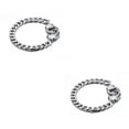 thumbnail image 1 of Sonducket Cadena de acero Joyería de acero inoxidable Enlace Presente masculina Esposas Esposas de moda Decoración de moda 2Conjunto, 1 of 6