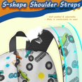 thumbnail image 5 of Monster Cartoon Truck Gray Pattern 17" Waterproof Oxford School Backpacks for Teens, S-Shape Padded Straps, for School, Travel, Hiking, Camping, 5 of 5