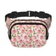 thumbnail image 1 of Fotbe Rose Flowers Cangurera Cuadrada con Estampado de Doble Capa, Bolsa de Cintura Ajustable Mini para Hombres y Mujeres, 1 of 9