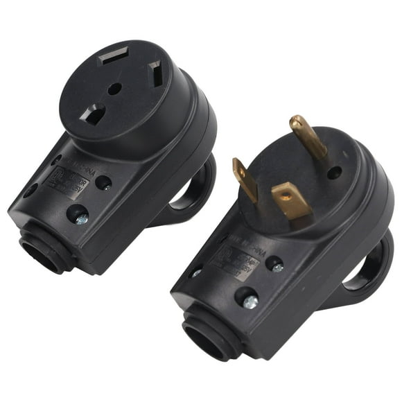 RV Receptacle Plug Set, 30 AMP RV Male And Female Plug For Replacement