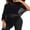 Black, variant on Women Sheer Poncho Top Lightweight Knit Crochet Shrug Bolero Mesh Batwing Sleeve Sweater Cover Up Beachwear