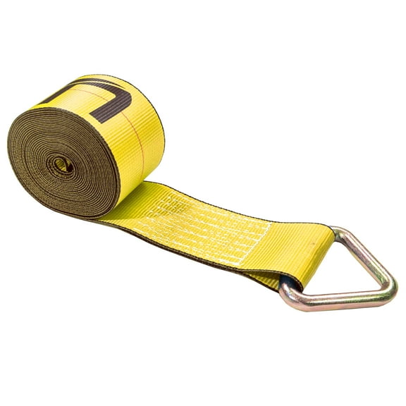 4" x 30' Winch Strap with D-Ring