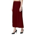 thumbnail image 2 of Women Cotton Shapewear Indian Saree Petticoat Underskirt Free Size Maroon, 2 of 2
