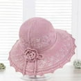 thumbnail image 3 of Qarigey Sombrero de sol clásico para mujer, sombrero de paja cómodo y a la moda, sombrero de copa británica para mujer, sombrilla Sombreros gris, 3 of 6