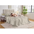 thumbnail image 3 of PURE BAMBOO Sheets Twin XL Size Bed Sheet 3 Piece Set, Genuine 100% Organic Bamboo Viscose, Soft & Cooling, Double Stitching, 16" Deep Pockets (Twin XL, Birch), 3 of 4