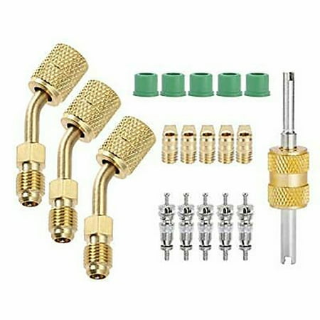 

Sufanic R410A Adapter Mini Split Adapter Fitting Kit With Valve Core Remover Gaskets