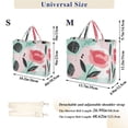 thumbnail image 3 of Corduroy Tote Bag for Women Shoulder Handbags Fashion Ladies Purses Satchel Messenger Bags Large and Cartoonish Rose M, 3 of 8