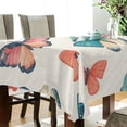 thumbnail image 5 of Yayeee Tablecloths 54" x 54" Rectangle Wrinkle Resistant Party Table Cover, Colorful Butterflies, 5 of 8