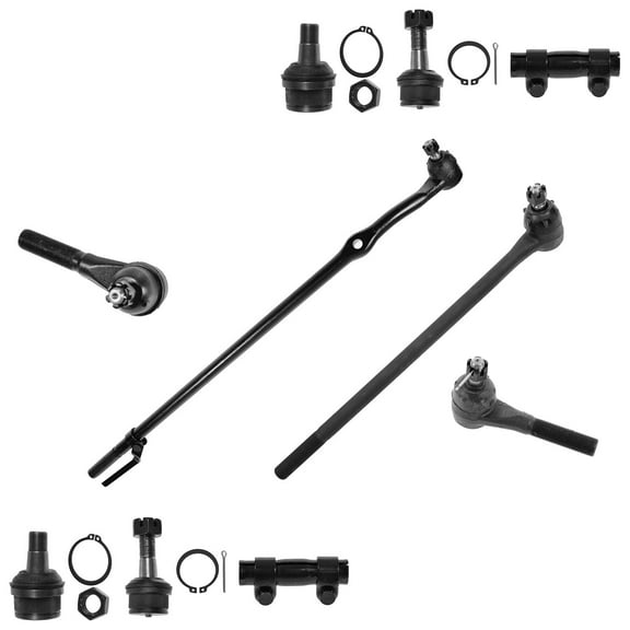 TRQ Upper Lower Ball Joint Tie Rod Adjusting Sleeve Set 10 for Bronco F150 PSA58777