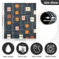 thumbnail image 5 of Yayeee Magnetic Dishwasher Cover for The Front Decoration Home Kitchen Machine Sticker Protector, Orange Checkered Pattern, 5 of 6