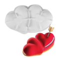 thumbnail image 1 of Silicone Molds Heart Shape Cake Decorating Toos Cake Mold Ice Cream Mousse Baking Cake Molds, 1 of 4
