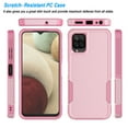 thumbnail image 2 of For Samsung Galaxy A03S Case, 2 in 1 PC Phone Case for Galaxy A03S 6.5" 2022 Case, Rubber & Rugged Shockproof Full Body Protection Case Cover-Black, 2 of 8