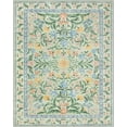 thumbnail image 3 of Lahome 8'x10' Washable Area Rug for Living Room with Non Slip Backing,Traditional Boho Rug,Low Pile Lightweight Carpet,Floral Print Mat,Better Home,Washable Machine for Bedroom,Green, 3 of 9