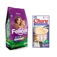 thumbnail image 1 of Felicat 15 Kg + Churu Atún con Almeja Sobre con 4 Tubos de 14 g, 1 of 5
