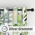 thumbnail image 4 of Lfeey Spring Blackout Curtains, Room Darkening Grommet Curtains, Green Leaves, 96 Inch Length, 2 Panels Set, 4 of 6