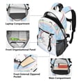 thumbnail image 5 of JIALIOU 14" Laptop Backpack Waterproof Airline Approved Stylish Casual Daypack for Travel Business College Work, Cinnamoroll Sit on Cloud Wear Headphone, 5 of 8