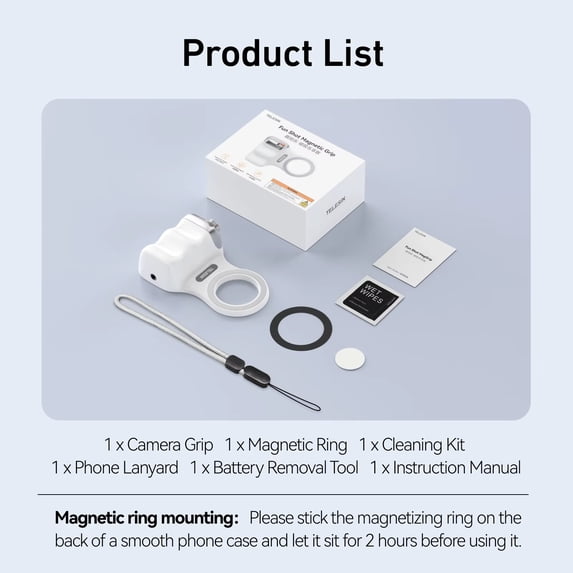 TELESIN Magnetic Phone Grip للتصوير بالجوال