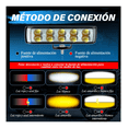 thumbnail image 5 of Par Faros Auxiliares Led De Lupa 6 Color Luz De Moto 44000lm 10 led Malubero Negro, 5 of 5