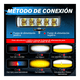 thumbnail image 5 of Par Faros Auxiliares Led De Lupa 6 Color Luz De Moto 44000lm 10 led Malubero Negro, 5 of 5