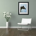 thumbnail image 3 of Trademark Fine Art 'Black Arabian' Canvas Art by Jenny Newland, White Matte, Black Frame, 3 of 4