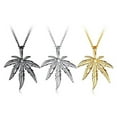 thumbnail image 5 of Stainless Steel Men's Cannabis Weed Marijuana Leaf Pendant Necklace,Stainless Steel Marijuana Weed Necklace Cannabis Leaf Pendant H6T0, 5 of 9