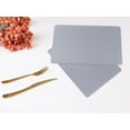 thumbnail image 6 of Unique Bargains 6 Pack Faux Leather Placemats for Kitchen Dining Table Decor Light Gray, 6 of 7