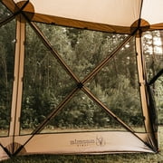 Gazelle Tents™, G6 6-Sided Portable Gazebo, Hub Screen Tent, Desert Sand, GG602DS