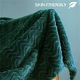 thumbnail image 5 of Flannel Fleece Blanket Forest Green - Twin ( 90x66 IN ), 5 of 5