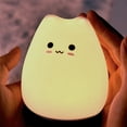 thumbnail image 7 of MesaSe Silicone Cute LED Night Light for Kids, Tap Sensor Control, Children Night Light Warm White Normally-on and 7 Colors Mode, Good Decor Lamp for Baby Bedroom, 7 of 7