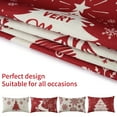 thumbnail image 5 of Sakiyrr 4 Pack Christmas Pillow Covers 12"x20" Set of 4, Xmas Throw Pillow Cases Decorations, Red, 5 of 8