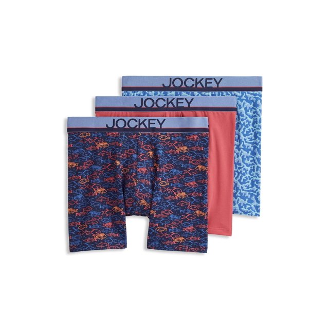 Jockey True Style 6" Boxer Brief - 3 Pack