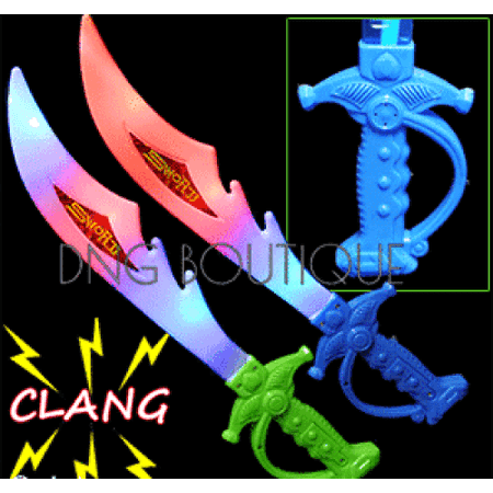 LWS LA Wholesale Store  12 Light-Up Ninja Swords w/ Sound Flashing LED Toy Sticks Glow Lot WHOLESALE &  ** 1 Free miniature figures