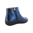 thumbnail image 3 of Fitflop Womens Ziggy Zip Sheer Metallic Leather Boots, Midnight Navy, US 5, 3 of 3