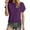 Purple, variant on Summer Womens Tops Short Sleeve Shirts Blouses for Women Dressy Casual Cap Sleeve Tops Summer Vacation Beach Fashion S-XXL Basic Everyday Wear