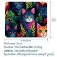 thumbnail image 5 of Cat Square Non-Slip Rubber Bottom Printed Desk Mat Mouse Mat Gaming Mousepad Desk Pad - 8.3x9.8 Inch, Suitable for Office and Gaming, 5 of 6
