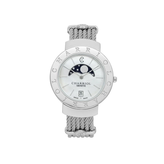 Pre-Owned Charriol St Tropez Moonphase 35mm Lady Watch ST35SD1.560.008 (Good)