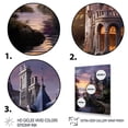 thumbnail image 3 of Designart "Castles Dusk Charm I" Cityscapes Floater Framed Wall Decor, 3 of 7