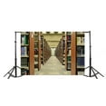 thumbnail image 3 of ABPHOTO 7x5t Photography Backdrop Bookshelf Interior School Library Bookscase Vintage Marble Floor Study Room Photo Background Backdrops, 3 of 4