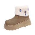 thumbnail image 1 of Womens Winter Boots Large Size Womens Boots Ankle Leisure Outdoor, 1 of 9
