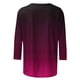 thumbnail image 5 of mfyjkho Tops Deportivos Para Mujer, Camiseta Holgada Estampada De Moda Para Mujer, Blusa De Mangas 3/4, Cuello Redondo, Informal Tops Para Salir Para Mujer Xxxl, 5 of 5
